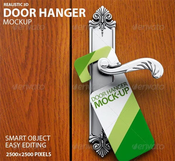 32+ Door Hanger Mockups Download For PSD Mockups